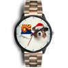 Australian Shepherd On Christmas Arizona Wrist Watch-Free Shipping