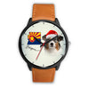 Australian Shepherd On Christmas Arizona Wrist Watch-Free Shipping