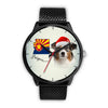 Australian Shepherd On Christmas Arizona Wrist Watch-Free Shipping