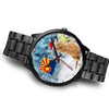 Australian Terrier On Christmas Arizona Wrist Watch-Free Shipping