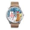 Australian Terrier On Christmas Alabama Wrist Watch-Free Shipping