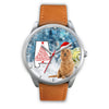 Australian Terrier On Christmas Alabama Wrist Watch-Free Shipping