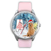 Australian Terrier On Christmas Alabama Wrist Watch-Free Shipping