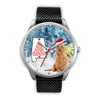 Australian Terrier On Christmas Alabama Wrist Watch-Free Shipping