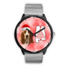 Basset Hound On Christmas Alabama Wrist Watch-Free Shipping