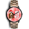 Basset Hound On Christmas Alabama Wrist Watch-Free Shipping