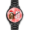 Basset Hound On Christmas Alabama Wrist Watch-Free Shipping