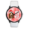 Basset Hound On Christmas Alabama Wrist Watch-Free Shipping