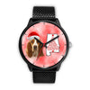 Basset Hound On Christmas Alabama Wrist Watch-Free Shipping