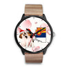 Beagle Dog On Christmas Arizona Wrist Watch-Free Shipping