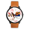 Beagle Dog On Christmas Arizona Wrist Watch-Free Shipping