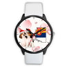 Beagle Dog On Christmas Arizona Wrist Watch-Free Shipping