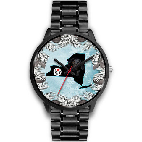 Black Labrador New York Christmas Special Wrist Watch-Free Shipping