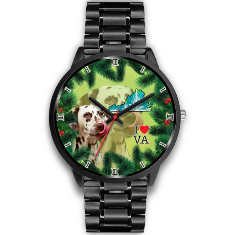 Lovely Dalmatian Dog Virginia Christmas Special Wrist Watch-Free Shipping