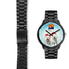 Cute Bichon Frise On Christmas Arizona Wrist Watch-Free Shipping