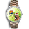 Bloodhound Dog On Christmas Arizona Wrist Watch-Free Shipping