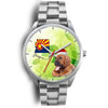 Bloodhound Dog On Christmas Arizona Wrist Watch-Free Shipping