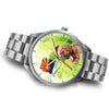 Bloodhound Dog On Christmas Arizona Wrist Watch-Free Shipping