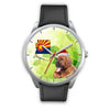 Bloodhound Dog On Christmas Arizona Wrist Watch-Free Shipping