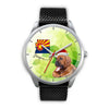 Bloodhound Dog On Christmas Arizona Wrist Watch-Free Shipping