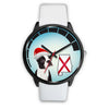 Boston Terrier On Christmas Alabama Wrist Watch-Free Shipping