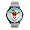 Boxer Dog On Christmas Alabama Wrist Watch-Free Shipping