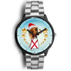 Boxer Dog On Christmas Alabama Wrist Watch-Free Shipping