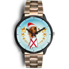 Boxer Dog On Christmas Alabama Wrist Watch-Free Shipping