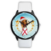 Boxer Dog On Christmas Alabama Wrist Watch-Free Shipping