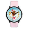 Boxer Dog On Christmas Alabama Wrist Watch-Free Shipping