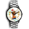 Boxer Dog On Christmas Arizona Wrist Watch-Free Shipping