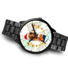 Boxer Dog On Christmas Arizona Wrist Watch-Free Shipping