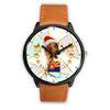 Boxer Dog On Christmas Arizona Wrist Watch-Free Shipping