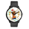 Boxer Dog On Christmas Arizona Wrist Watch-Free Shipping