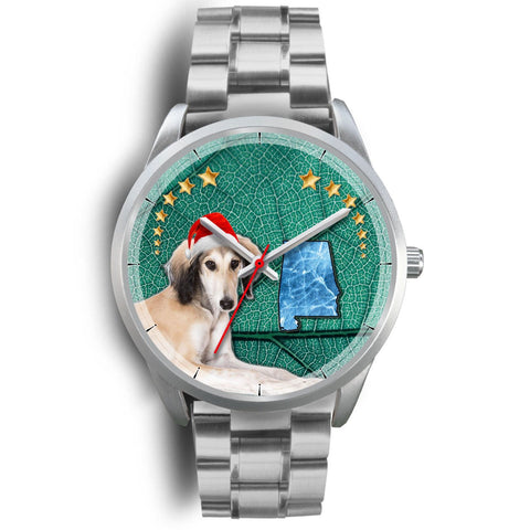 Saluki Dog Alabama Christmas Special Wrist Watch-Free Shipping