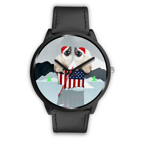 Siamese Cat Washington Christmas Special Wrist Watch-Free Shipping