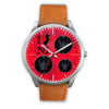 German Shepherd On Red New Jersey Christmas Special Wrist Watch-Free Shipping