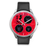 German Shepherd On Red New Jersey Christmas Special Wrist Watch-Free Shipping