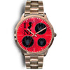 German Shepherd Dog On Red New Jersey Christmas Special Wrist Watch-Free Shipping