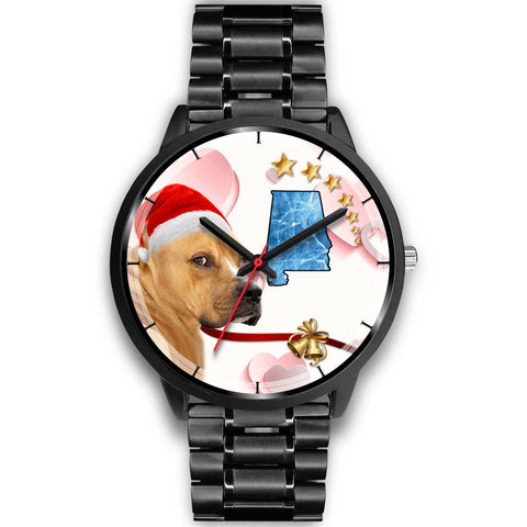 Staffordshire Terrier Alabama Christmas Special Wrist Watch-Free Shipping