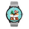 Abyssinian Cat Georgia Christmas Special Wrist Watch-Free Shipping