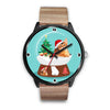 Abyssinian Cat Georgia Christmas Special Wrist Watch-Free Shipping