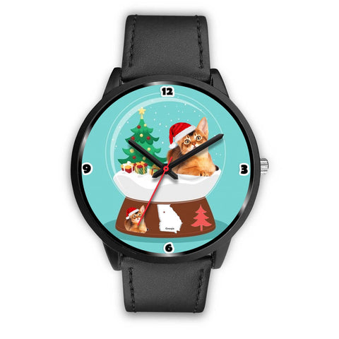 Abyssinian Cat Georgia Christmas Special Wrist Watch-Free Shipping