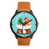 Abyssinian Cat Georgia Christmas Special Wrist Watch-Free Shipping