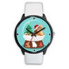 Abyssinian Cat Georgia Christmas Special Wrist Watch-Free Shipping