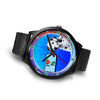 Dalmatian Dog On Blue Pennsylvania Christmas Special Wrist Watch-Free Shipping