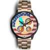 Cheerful Golden Retriever Dog New Jersey Christmas Special Wrist Watch-Free Shipping