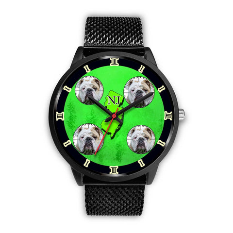 Amazing Bulldog New Jersey Christmas Special Wrist Watch-Free Shipping