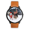 Alaskan Malamute Dog Alabama Christmas Special Wrist Watch-Free Shipping