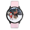 Alaskan Malamute Dog Alabama Christmas Special Wrist Watch-Free Shipping